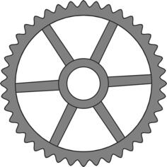 Fourthy-tooth cogwheel