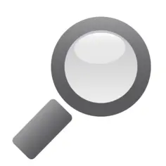 Convex lens icon