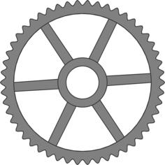 Fifty-tooth gear