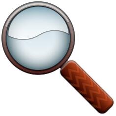 Colored magnifying glass