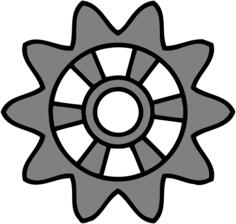 Ten tooth gear