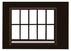 Window with lattice