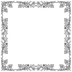 Flowery Vintage Frame