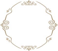 Brown decorative frame
