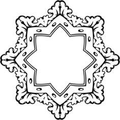 Decorative mirror border