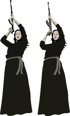 Women with rifle