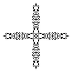Floral cross divider