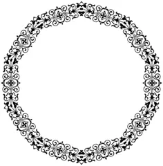 Round floral divider