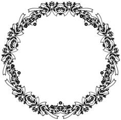 Vintage round ornament