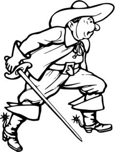Charging musketeer
