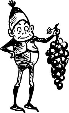 Gnome and grapes