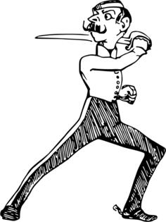 Man in attack