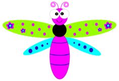 Friendly Cartoon Dragonfly