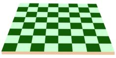 Green checker board