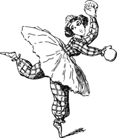 Comic ballerina image