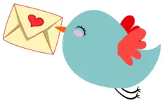 Cute Mail Carrier Bird