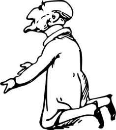 Man kneeling