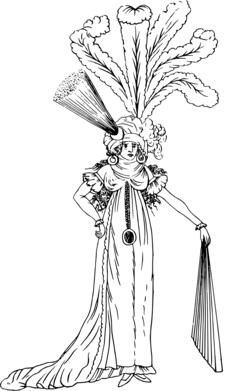 Overdressed lady