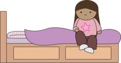 Sitting on the bed
