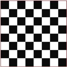 Outlined chessboard