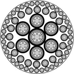 Fading gray circles
