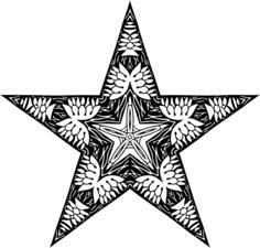 Abstractly designed star