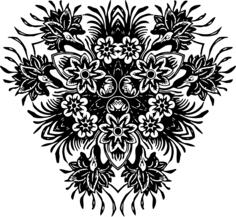 Abstract flowery design