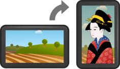 Landscape and portrait