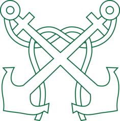Crossed anchors