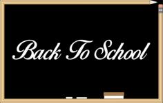 Blackboard with message