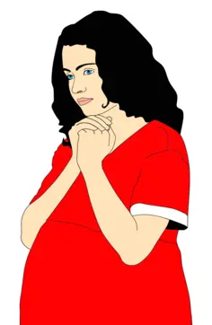 Pregnant Woman Praying