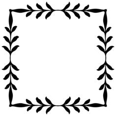 Black branch frame