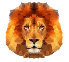 Low Poly Lion Face