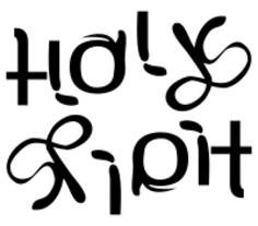 Holy spirit ambigram