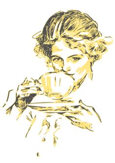 Lady drinking