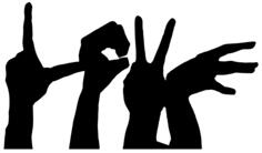 Love Hands Silhouette