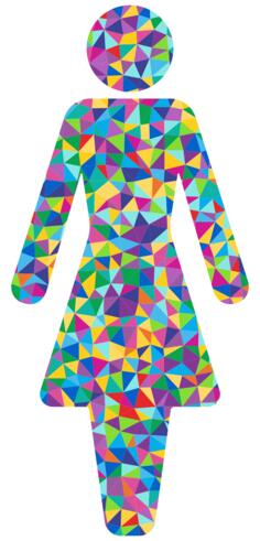 Prismatic female symbol