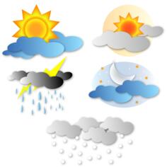 Simple weather icons