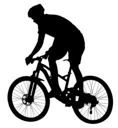 Man Racing On Bike