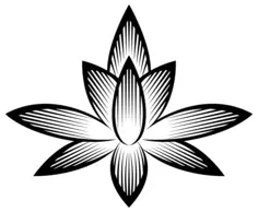 Stylized Flower Silhouette