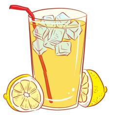Cold Glass Of Lemonade