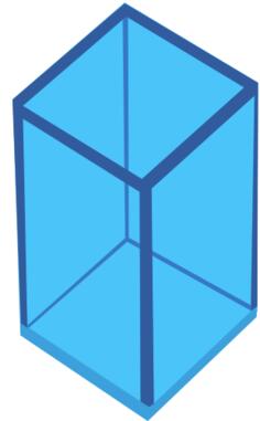 Transparent cube