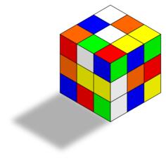 Rubik's cube drawing