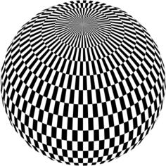 Checker board sphere