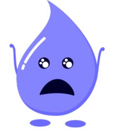 Shocked water drop