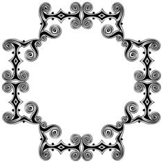 Abstract design frame