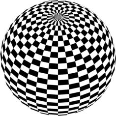 Chessboard sphere