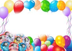 Colorful party balloons