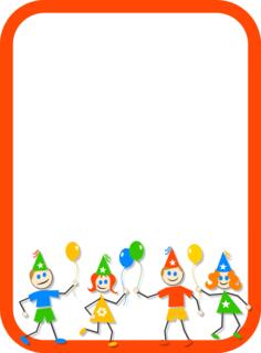 Kid's party frame