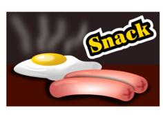 Fried egg and sausages